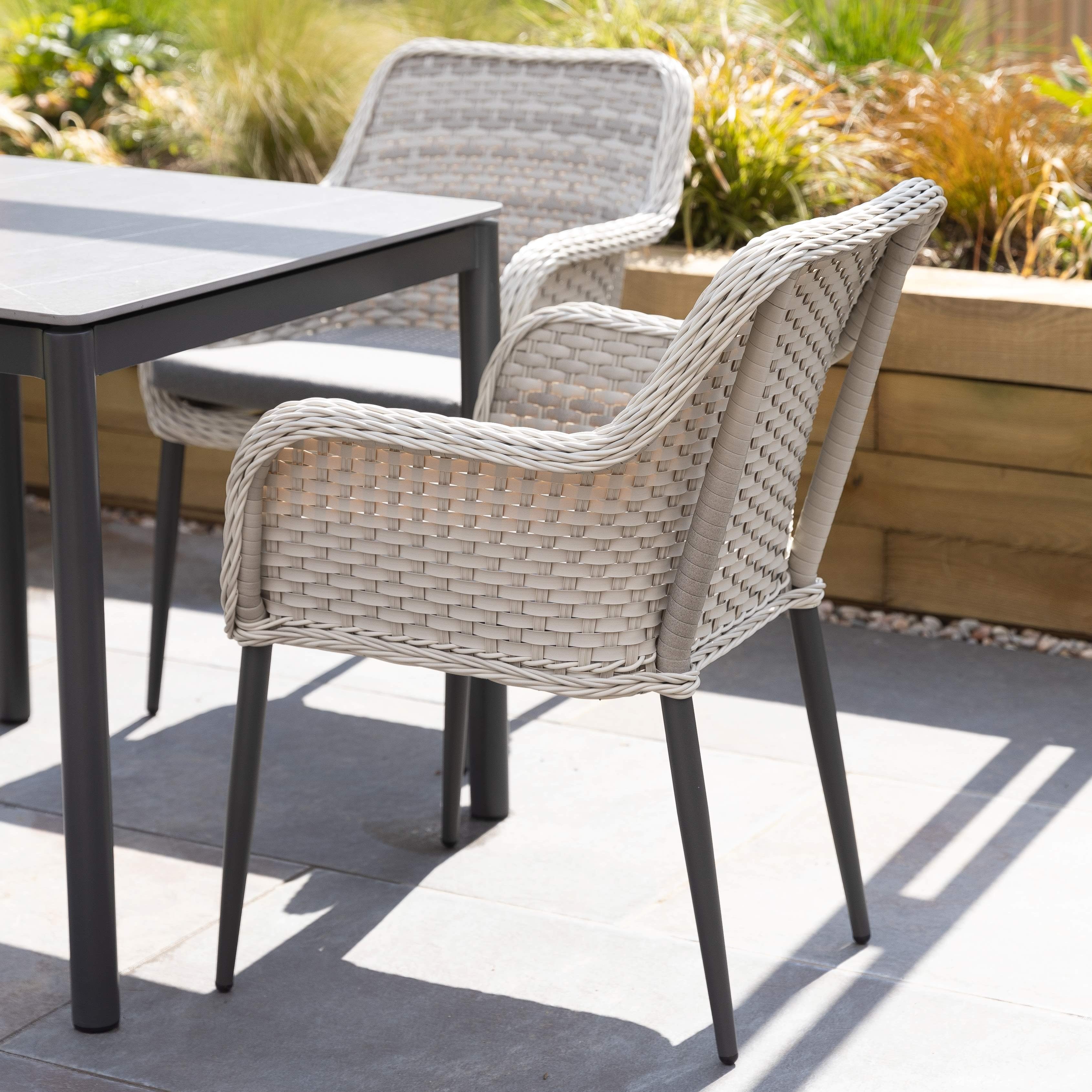 Outdoor Weave Armchair with seat cushion Commercial Furniture