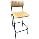 Industrial Bar Stool Ribber Leather Commercial Furniture