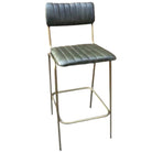 Industrial Bar Stool Ribber Leather Commercial Furniture