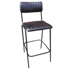 Industrial Bar Stool Ribber Leather Commercial Furniture