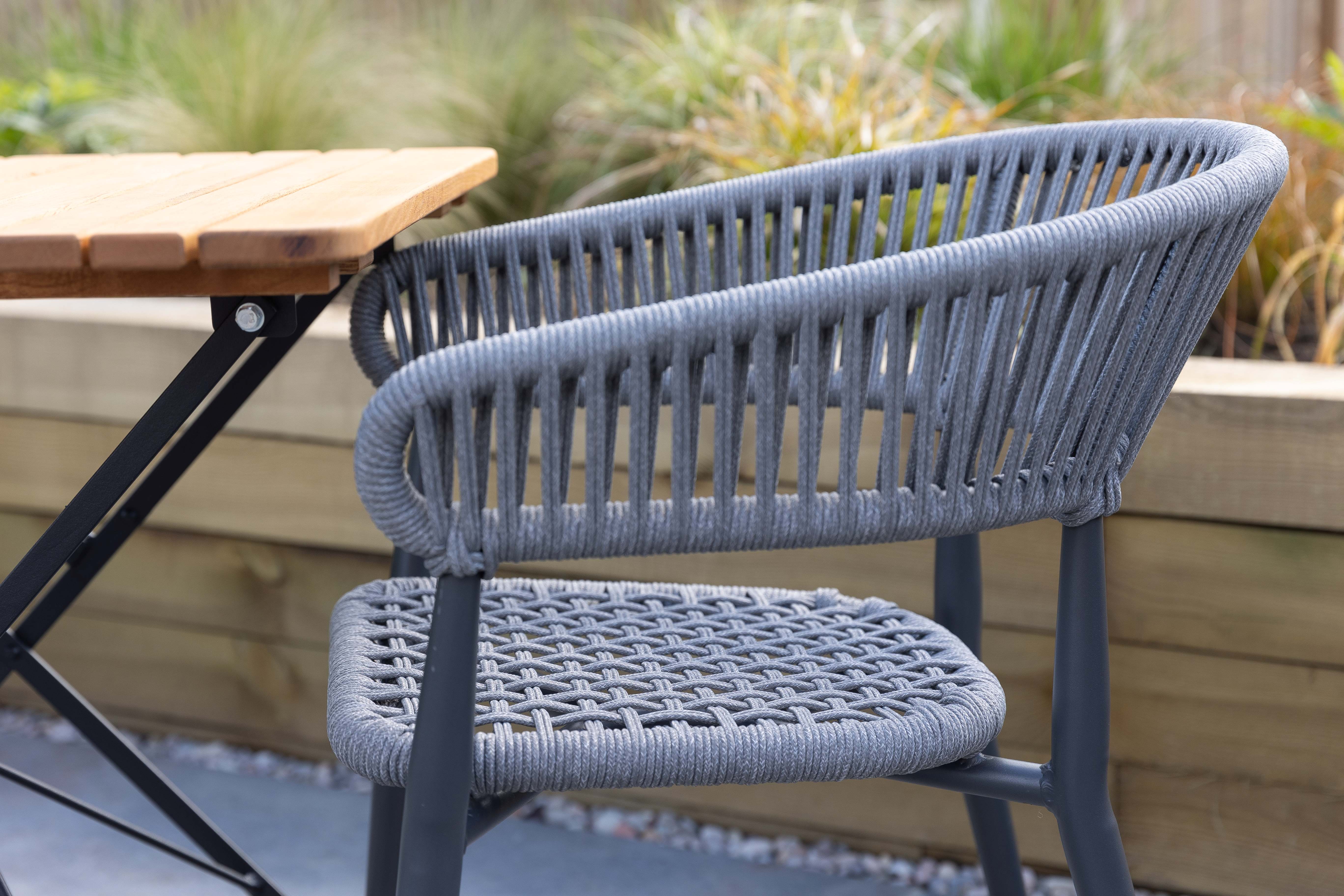 Outdoor Weave Polypropylene Arm Chair Commercial Furniture