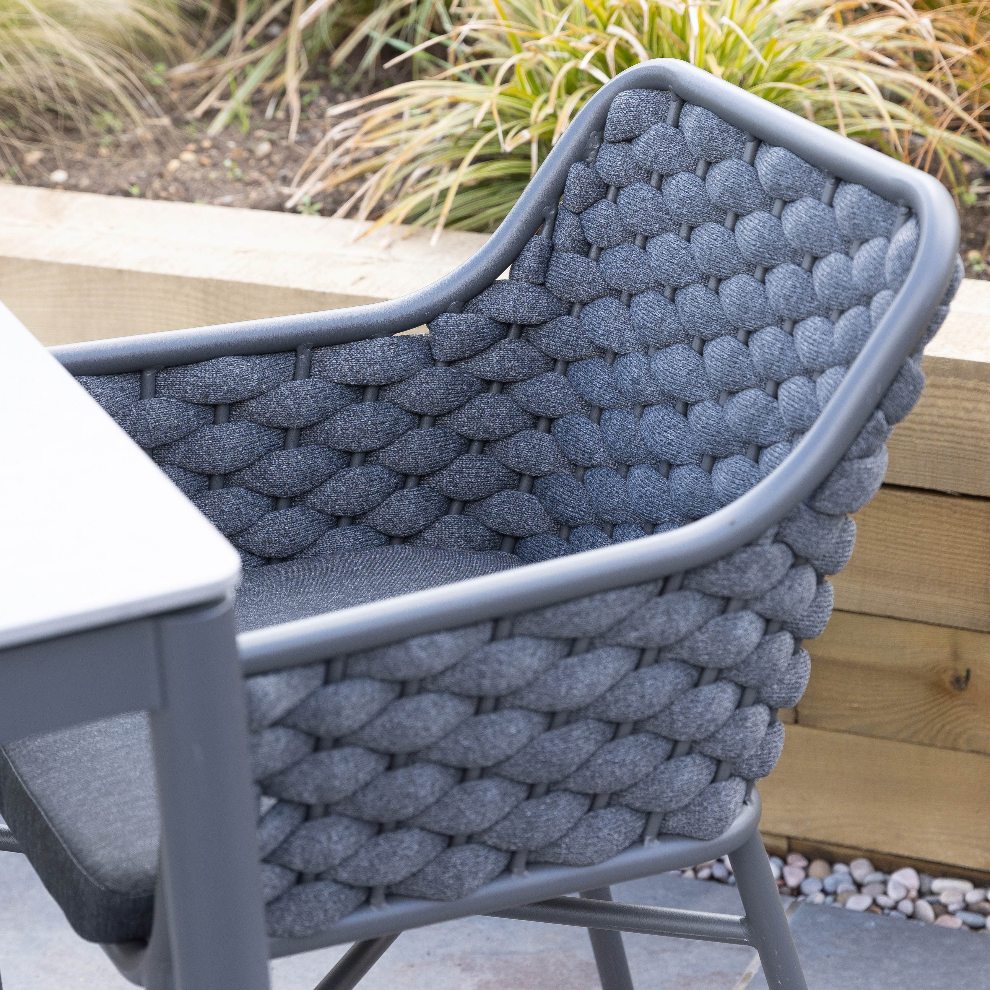 Outdoor Weave Design Arm Chair Commercial Furniture