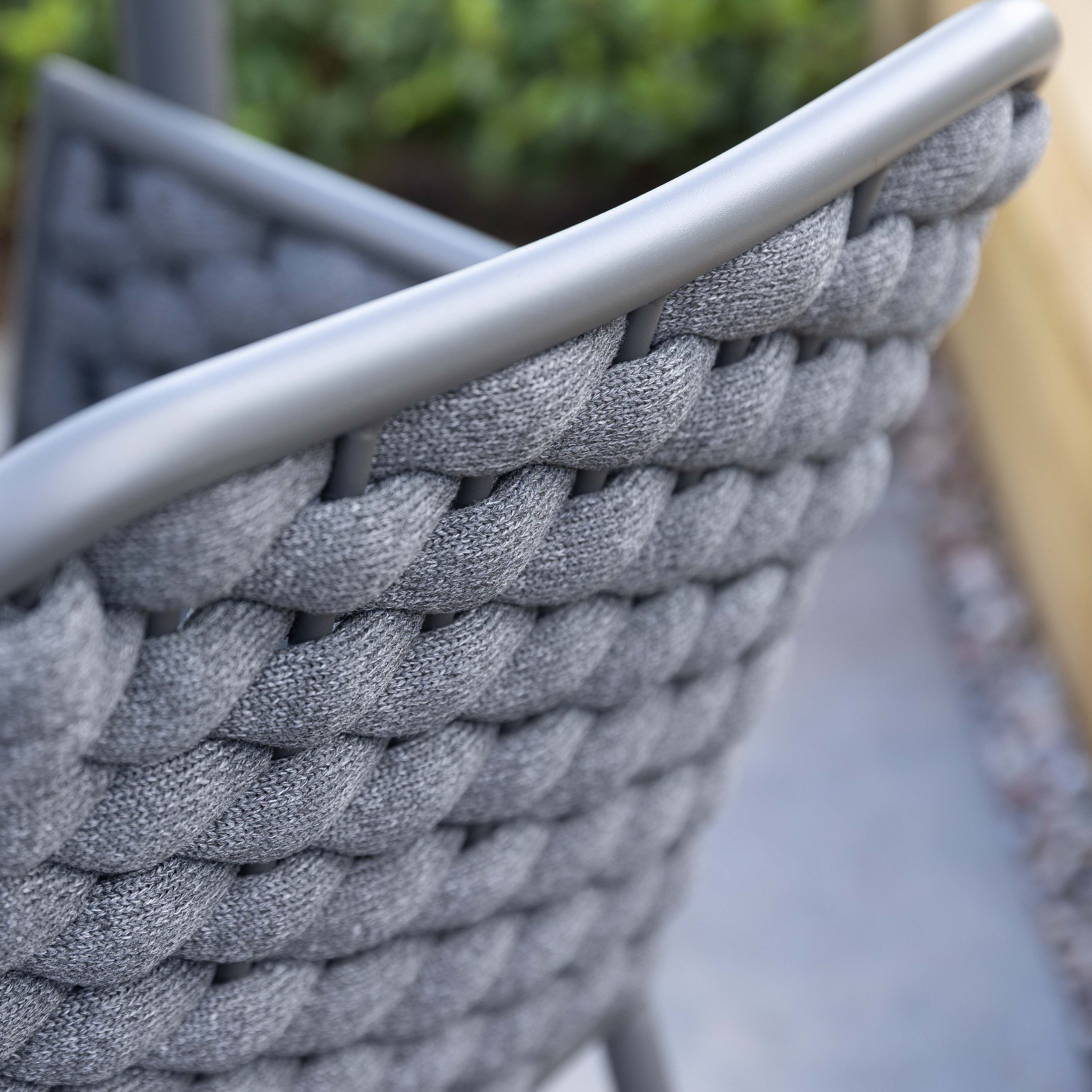 Outdoor Weave Design Arm Chair Commercial Furniture