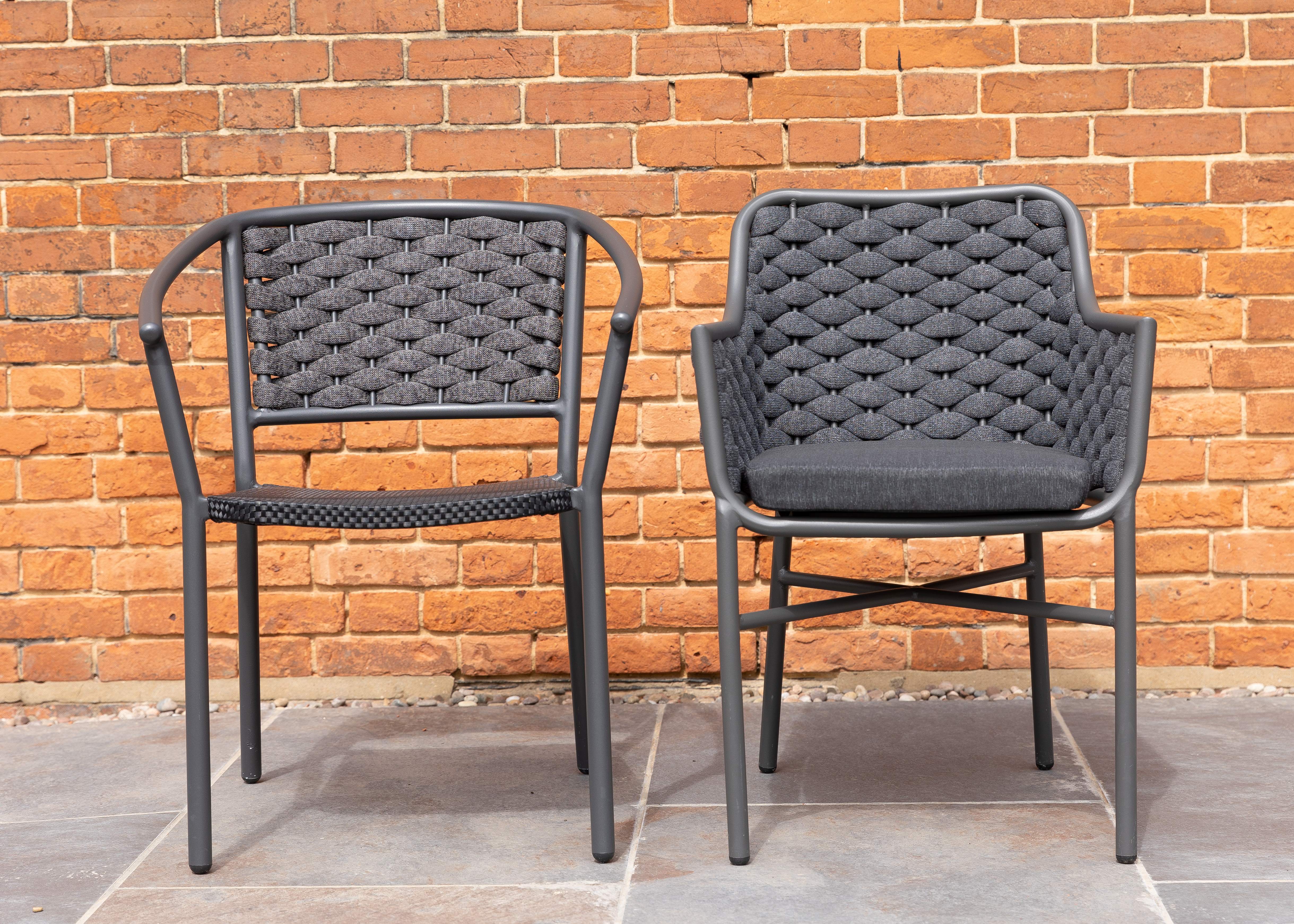 Outdoor Weave Design Arm Chair Commercial Furniture