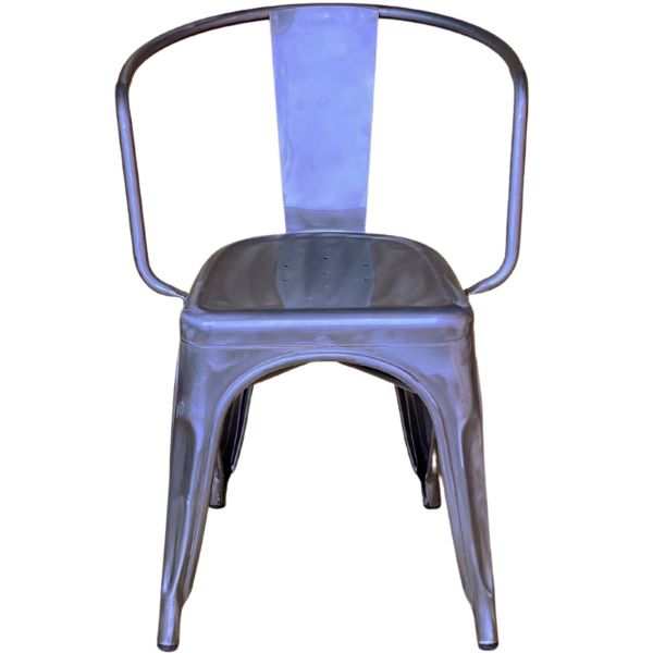 Industrial Arm Chair for Hospitality Dining Areas Outdoor Industrial Chair