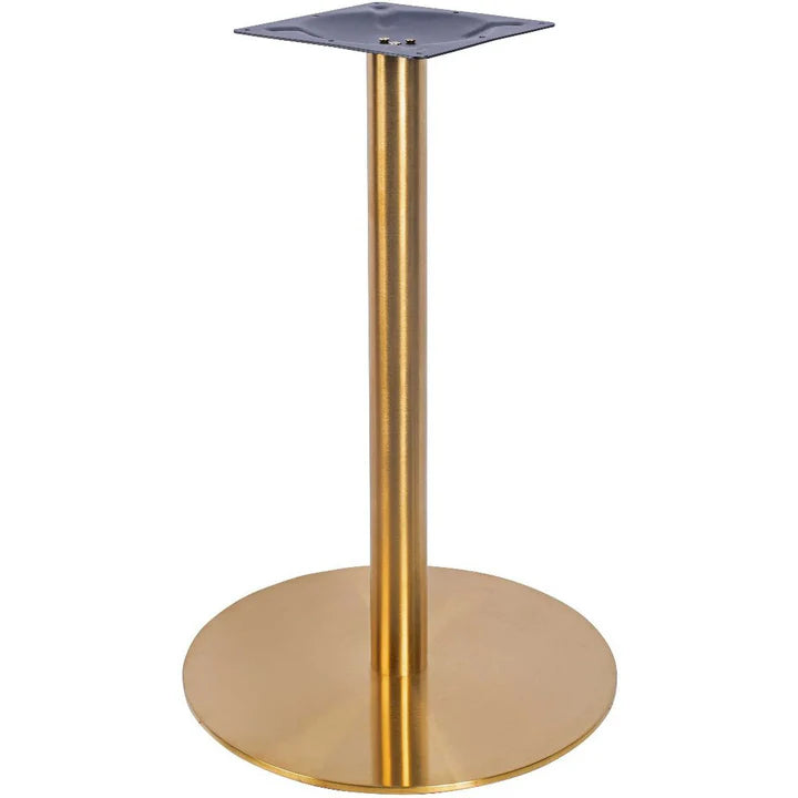 Gold Brass Round Luxury Table Bsse for Restaurants and Hotel Commercial Furniture