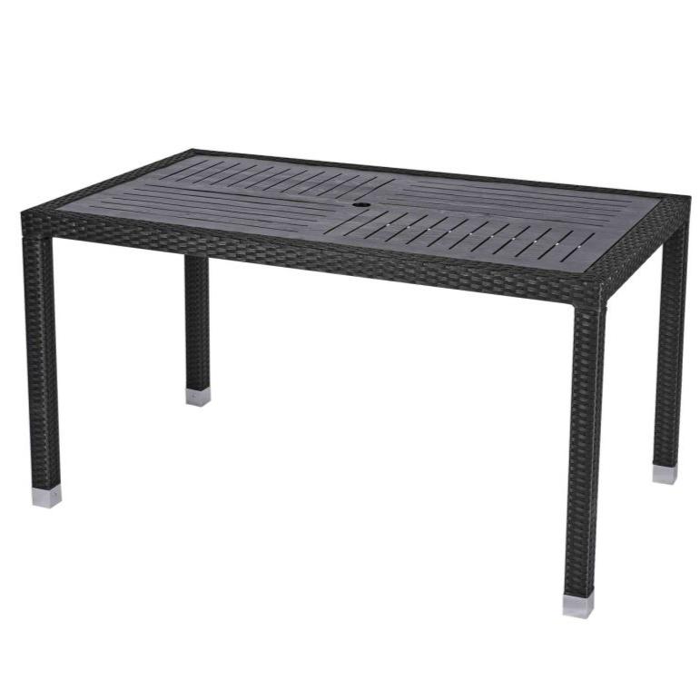 Rattan Weave Rectangle Outdoor Table