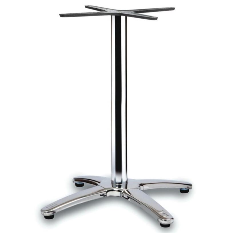 Chrome Dining height Table Base Commercial Furniture