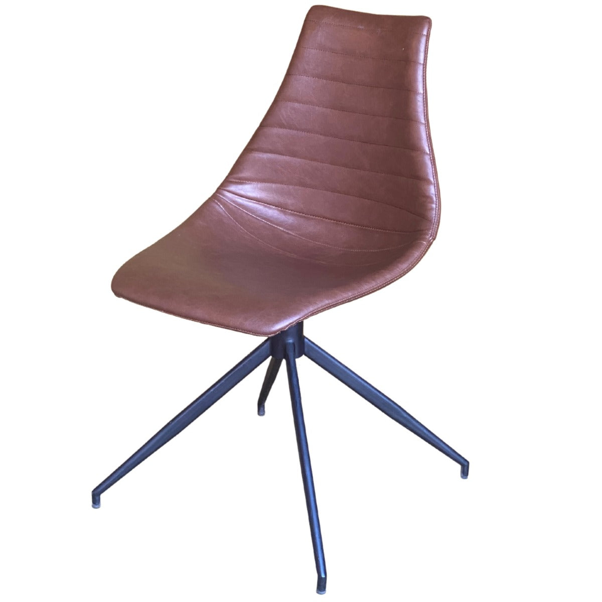 Tan Leather Industrial restaurant Chair Commercial Furniture