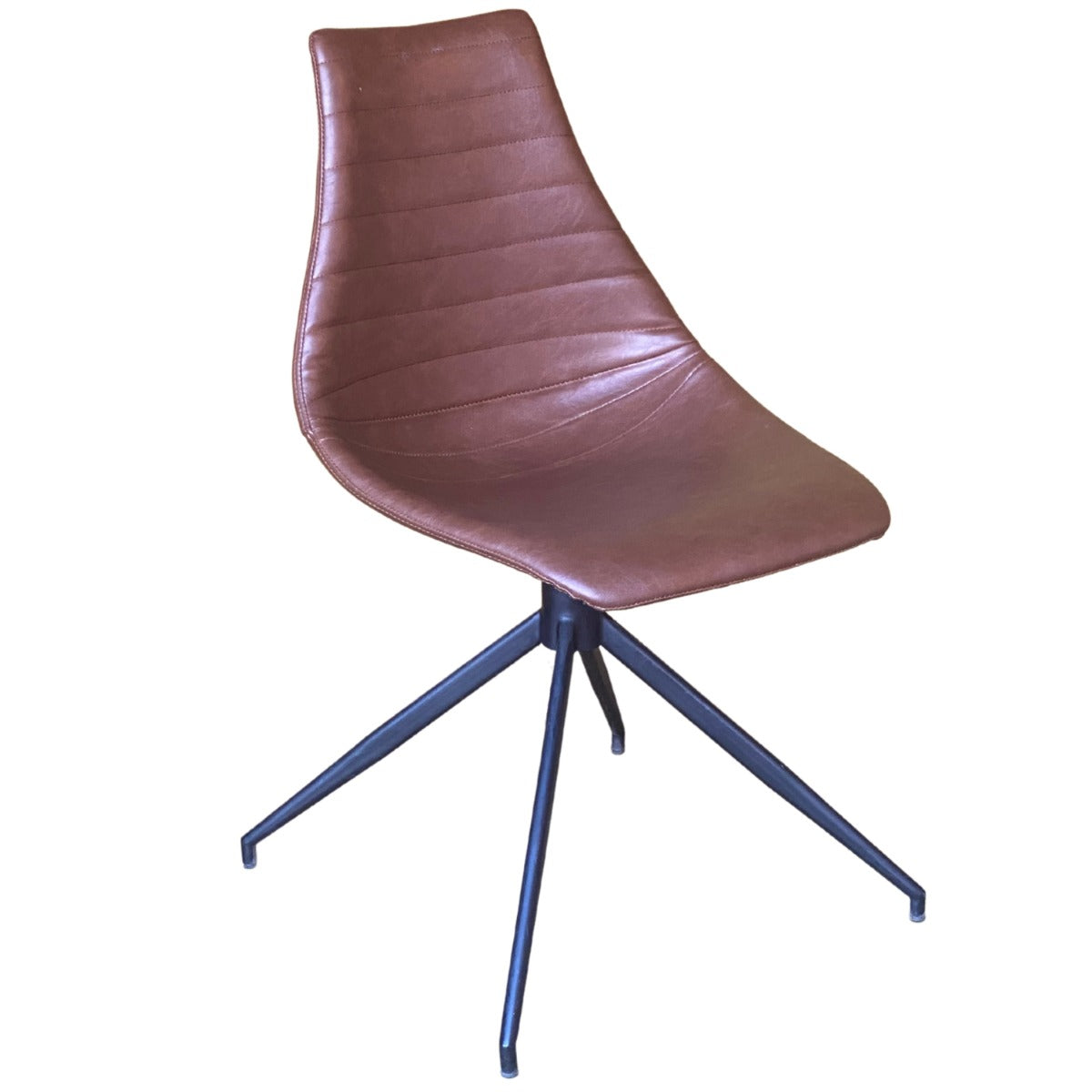 Tan Leather Industrial restaurant Chair Commercial Furniture