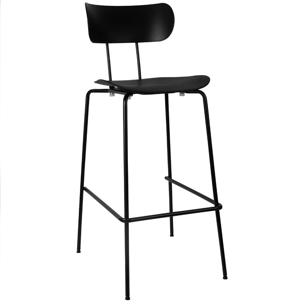 Metal Bar Stool Black Commercial Furniture