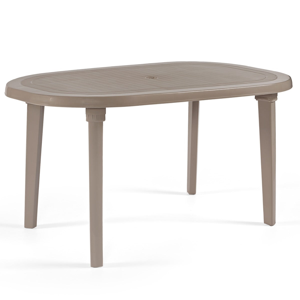 Outdoor Plastic Oval Table Turtledove