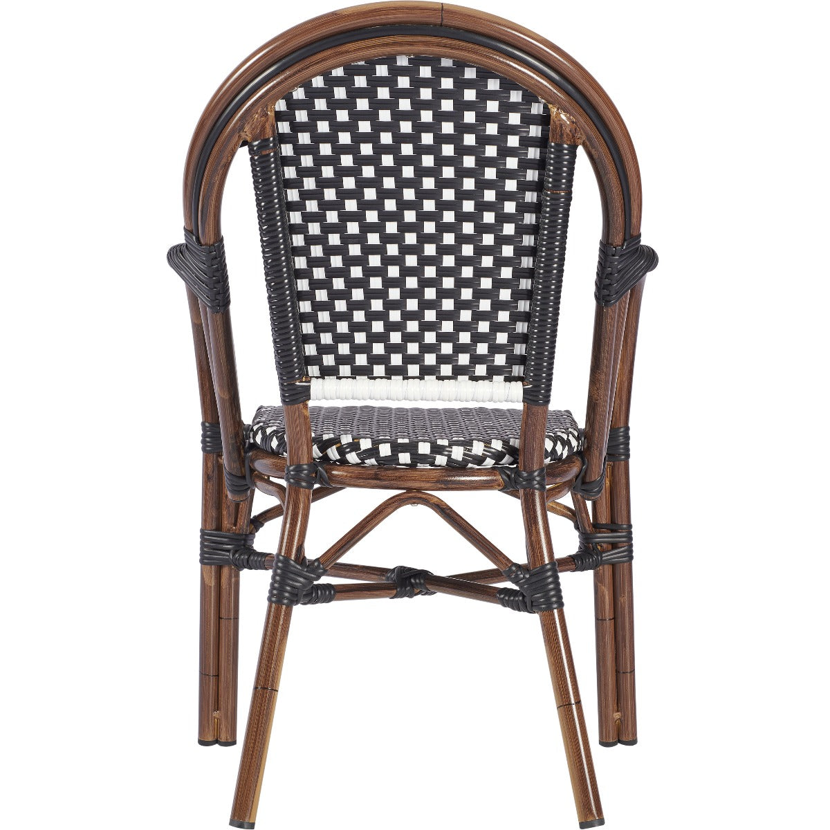 French Bistro Style Aluminium Frame Dining Chair Commercial Furniture