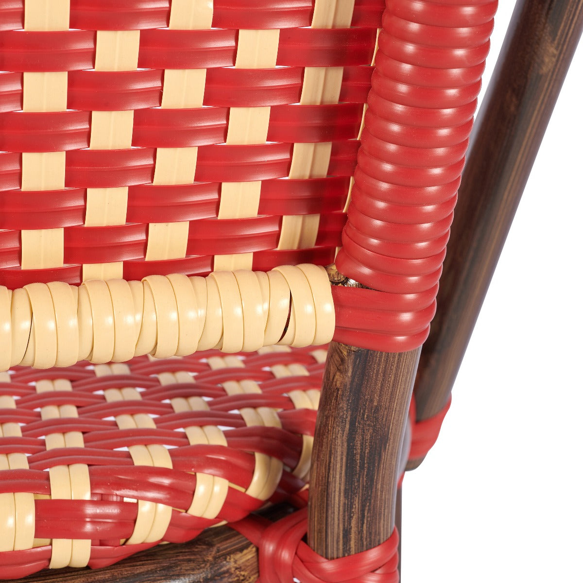 French Bistro Style Aluminium Frame Dining Chair Commercial Furniture