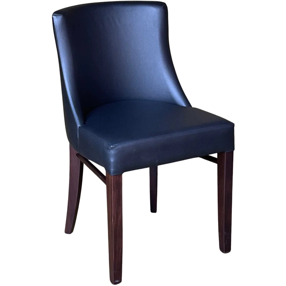 Commercial Furniture Fully Upholstered Black Leona Dining Chair