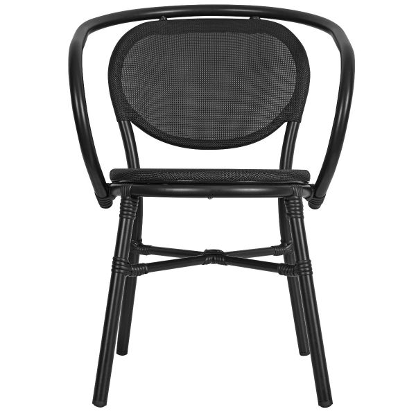 Outdoor Dining Chair Aluminium Frame Black Dining Frame