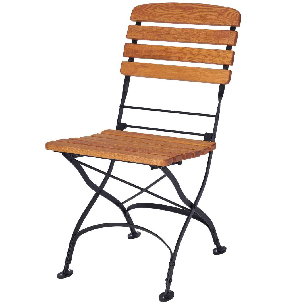 Foldable Wooden Bistro Style Dining Chair Commercial Furniture