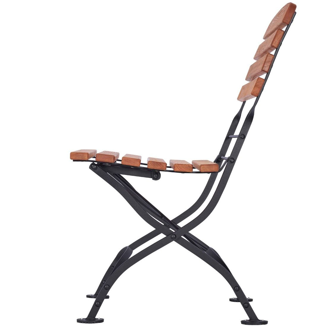 Foldable Wooden Bistro Style Dining Chair Commercial Furniture