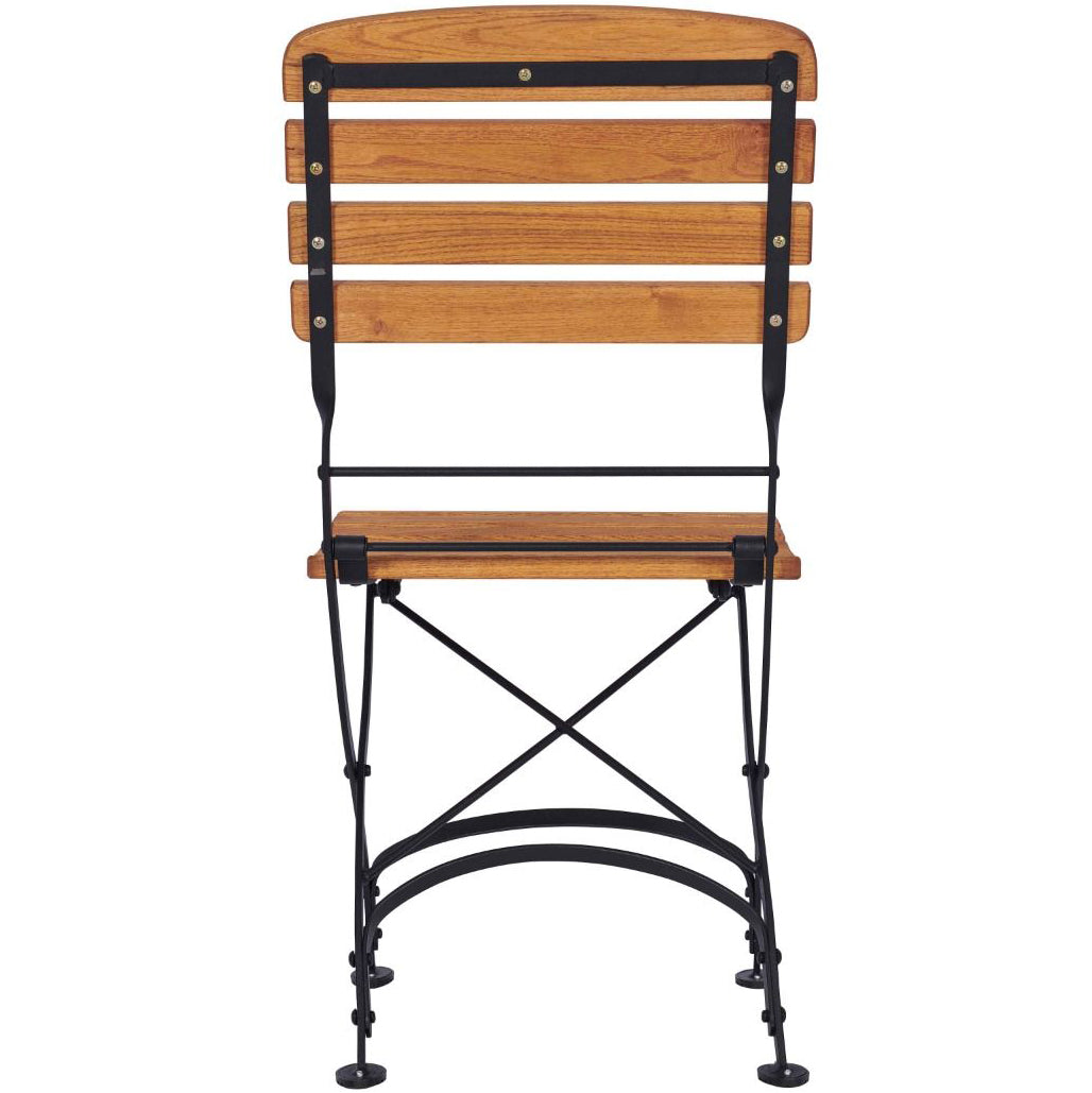 Foldable Wooden Bistro Style Dining Chair Commercial Furniture