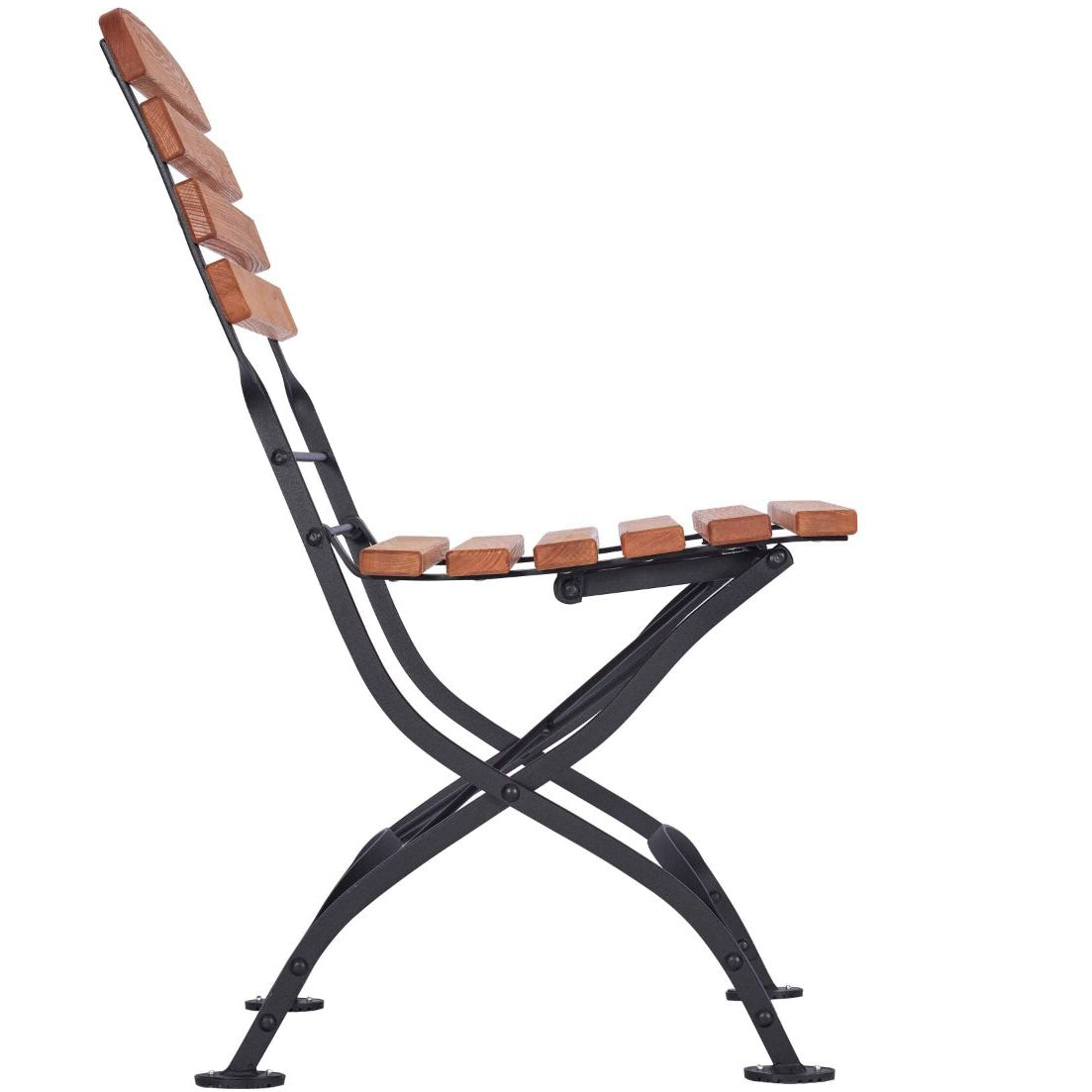 Foldable Wooden Bistro Style Dining Chair Commercial Furniture