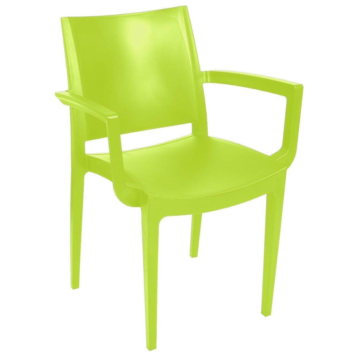 Polypropylene Arm Chair Coloured Outdoor Commercial Furniture