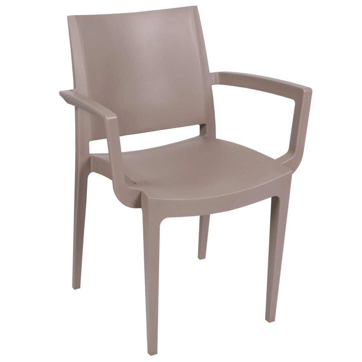 Polypropylene Arm Chair Coloured Outdoor Commercial Furniture