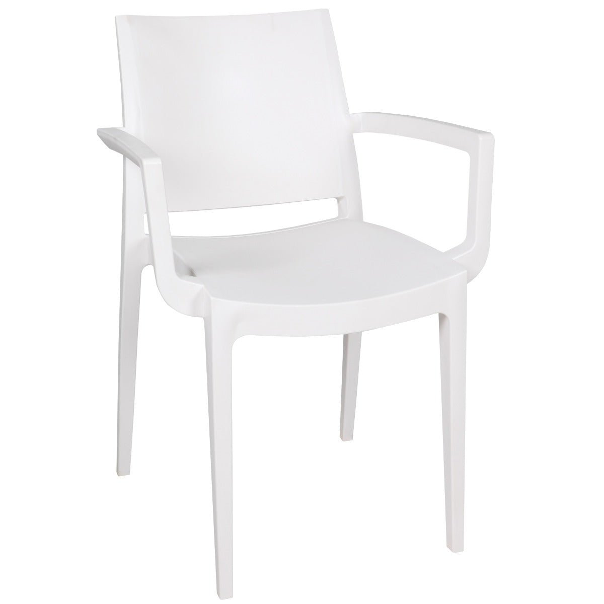 Polypropylene Arm Chair Coloured Outdoor Commercial Furniture