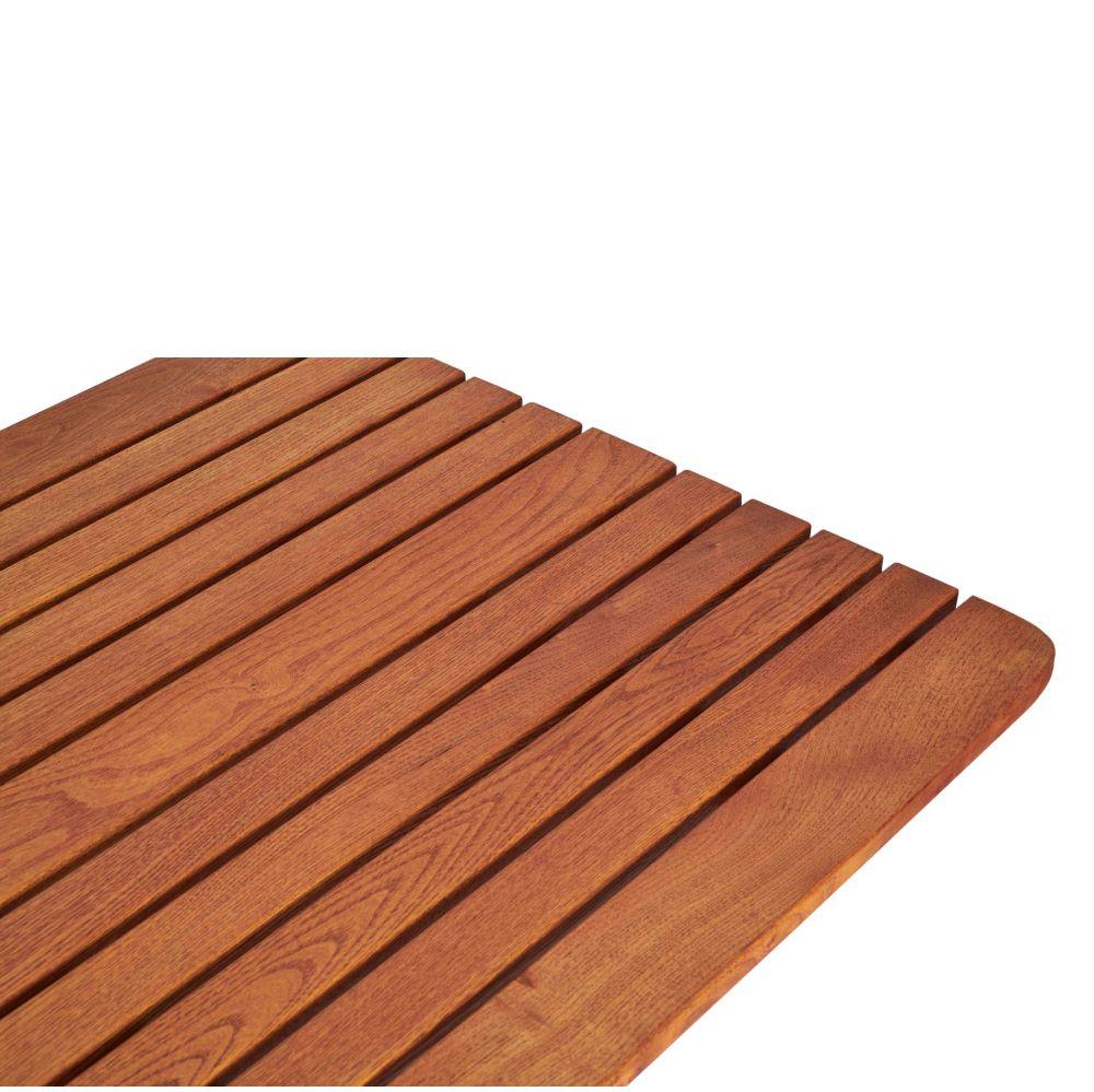 Outdoor Foldable Wooden table Metal legs Commercial furniture