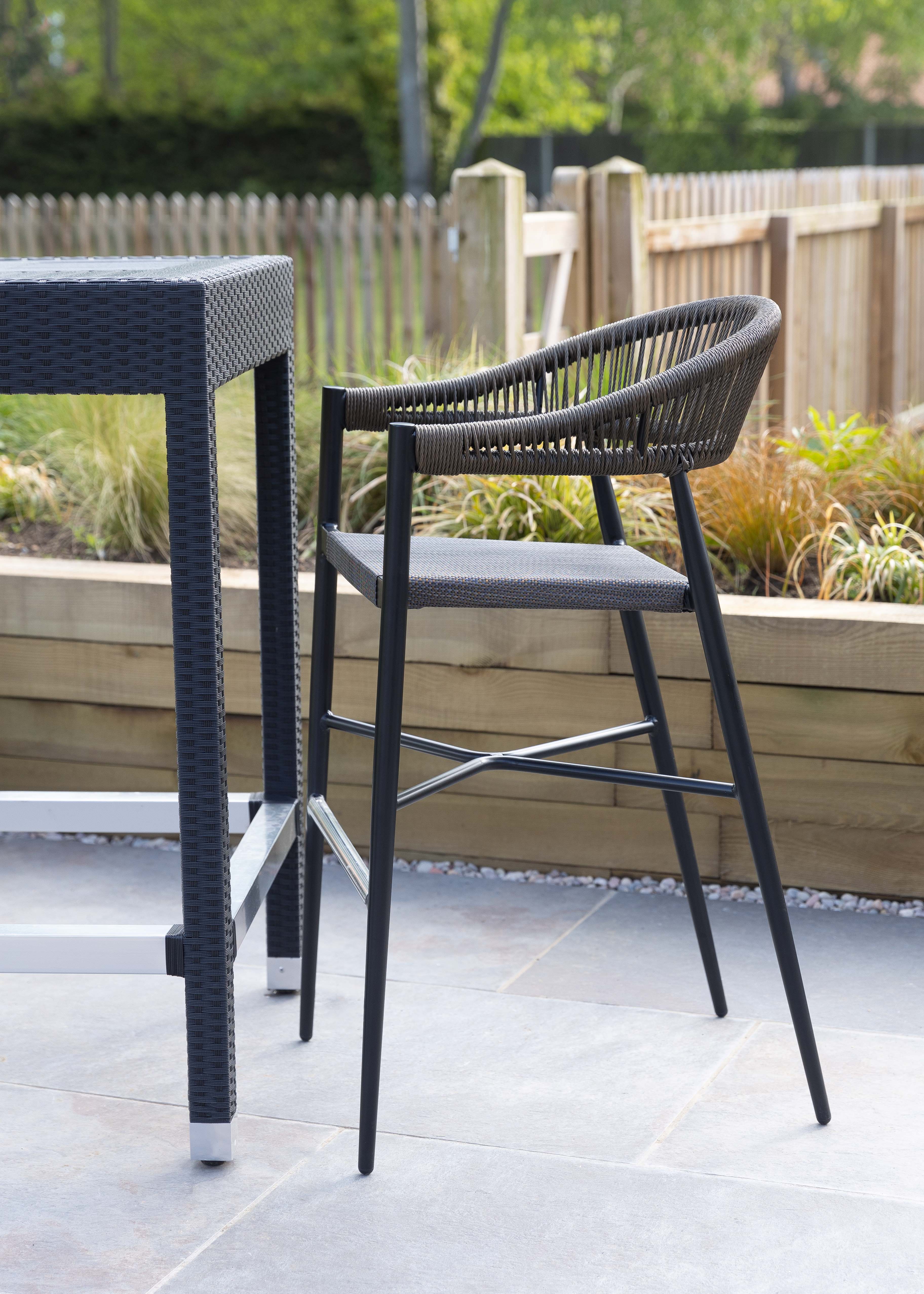 Outdoor bar Stool Backrest Commercial Furniture