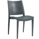 Polypropylene Outdoor Dining Chair Commercial Furniture