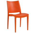 Polypropylene Outdoor Dining Chair Commercial Furniture