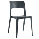 Outdoor Polypropylene Dining Chair Commercial Furniture