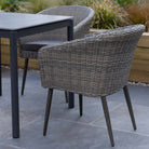 Outdoor Weave Rattan Tub Chair with seat pad. Commercial Furniture.