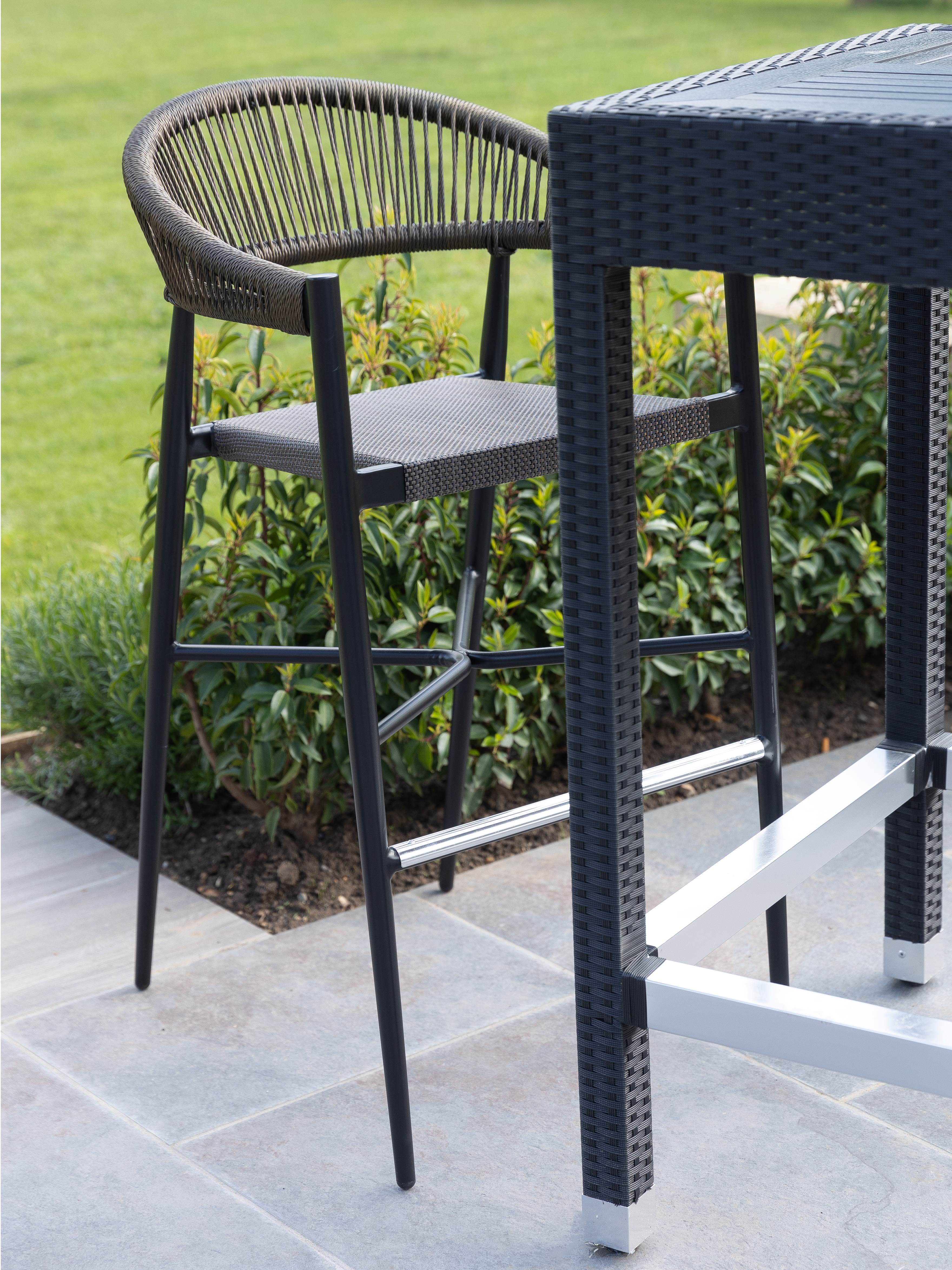 Outdoor bar Stool Backrest Commercial Furniture