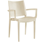 Polypropylene Arm Chair Coloured Outdoor Commercial Furniture