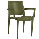 Polypropylene Arm Chair Coloured Outdoor Commercial Furniture