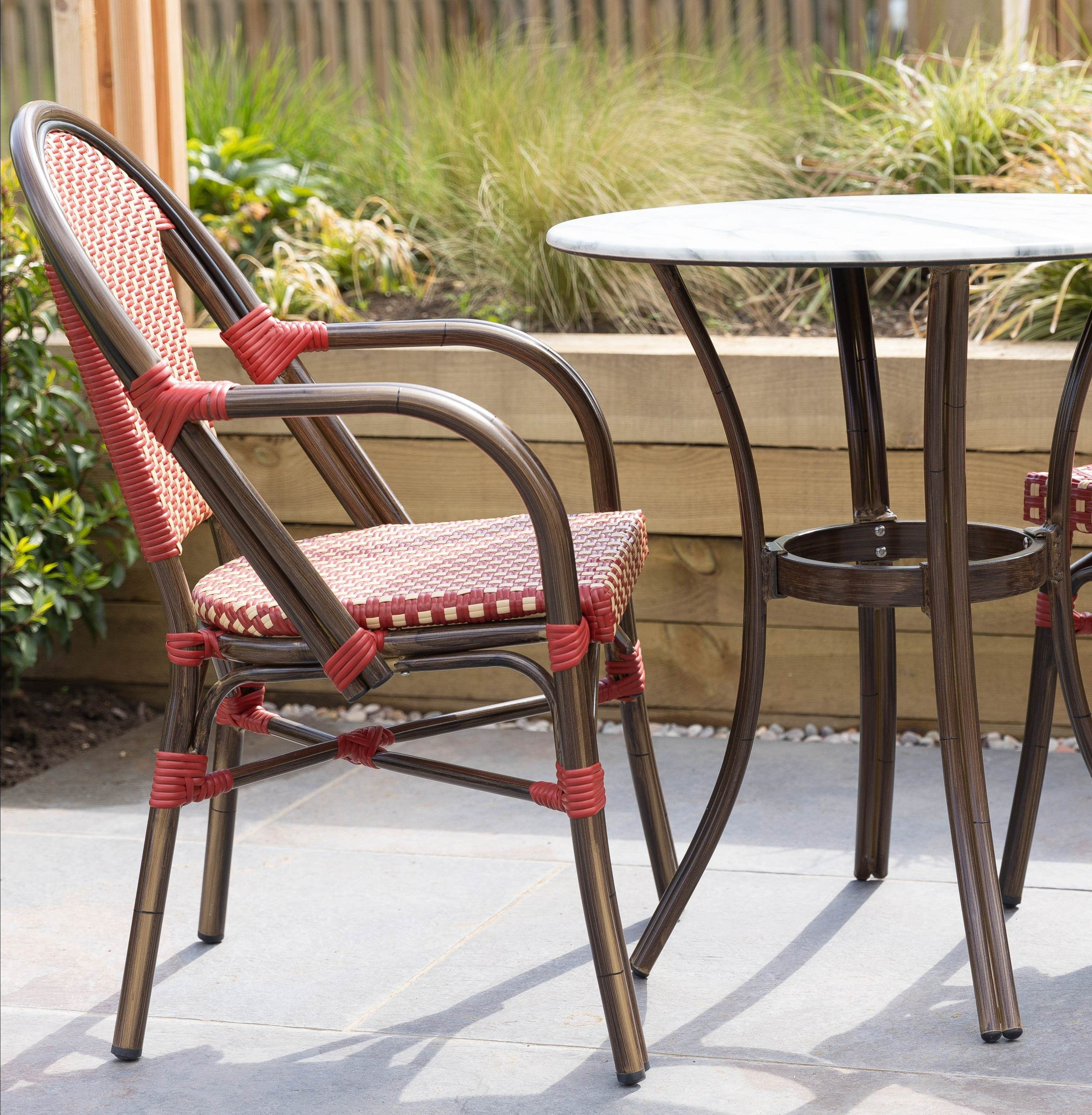 aluminium frame garden chairs