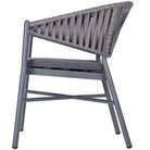 Outdoor Bar Stool Grey Weave Polypropylene Commercial Furniture