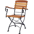 Foldable Wooden Bistro Style Dining Chair Commercial Furniture